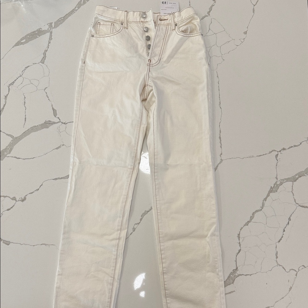PacSun High Rise Cream Jeans